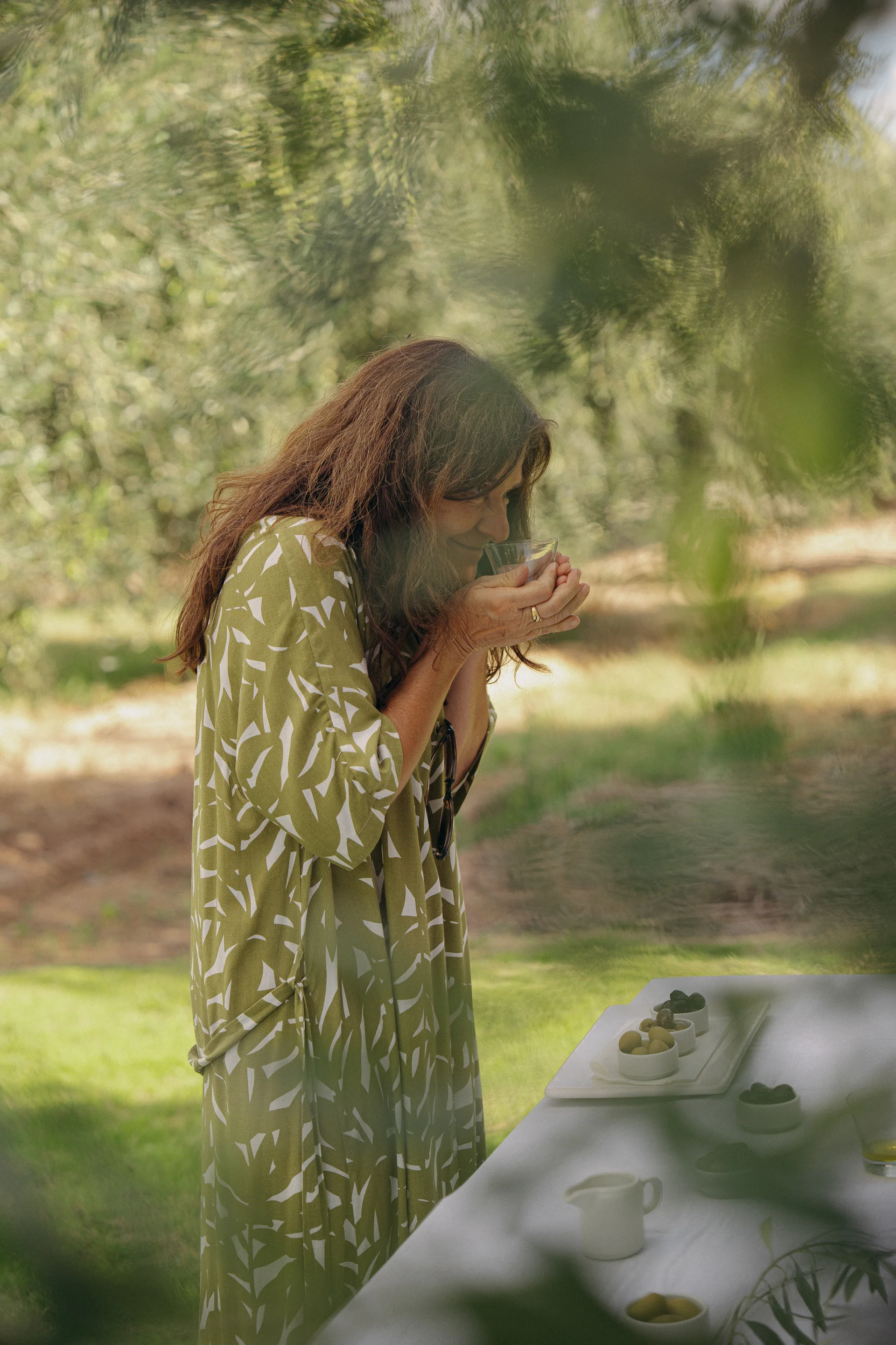 Olive oil tasting in the grove